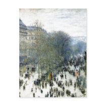 Claude Monet, Boulevard des Capucines, 1873 Oil on postcards by rahulbiswas Claude Monet, Boulevard des Capucines, 1873 Oil on postcards