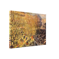 Claude Monet - Boulevard des Capucines in Paris Canvas Print