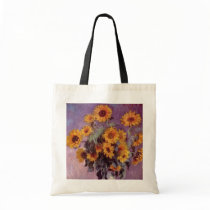 Claude Monet - Bouquet of Sunflowers Bags