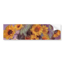 Claude Monet - Bouquet of Sunflowers bumper stickers