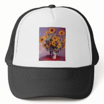 Claude Monet Bouquet of Sunflowers Trucker Hat