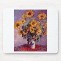 Claude Monet Bouquet of Sunflowers Mousepad