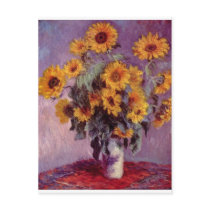 Claude Monet Bouquet of Sunflowers Post Card