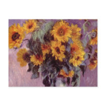 Claude Monet - Bouquet of Sunflowers Postcard