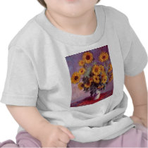 Claude Monet Bouquet of Sunflowers T-shirts