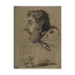 Claude Monet Caricature of Jules Didier c. 1860 Te postcards