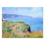 Claude Monet: Cliff Near Pourville yard signs