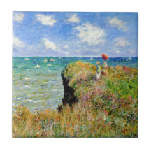 Claude Monet Clifftop Walk Ceramic Tiles