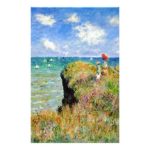 Claude Monet Clifftop Walk Stationery Design