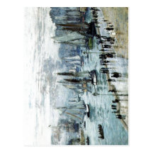 Claude Monet, Fishing Boats Leaving the Harbor, Le Postcards