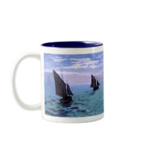 Claude Monet: Fishing Boats on their Way Mug