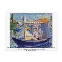 Claude Monet In His Studio (Argenteuil) Post Cards