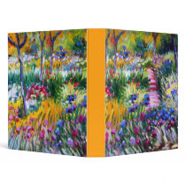 Claude Monet: Iris Garden by Giverny Vinyl Binders