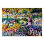 Claude Monet: Iris Garden by Giverny Cards