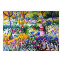 Claude Monet: Iris Garden by Giverny Invites