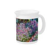 Claude Monet: Irises in Monet's Garden Beverage Pitchers