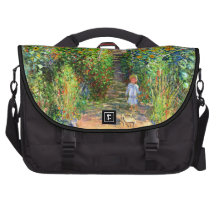 Claude Monet: Monet's Garden at Vétheuil Commuter Bags