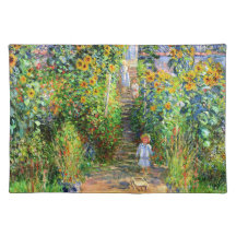 Claude Monet: Monet's Garden at Vétheuil Placemats