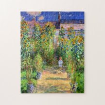 Claude Monet: Monet's Garden at Vétheuil Jigsaw Puzzles