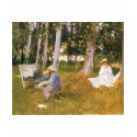 Claude Monet Painting, Edge of a Wood  by Sargent t-shirts
