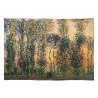 Claude Monet: Poplars at Giverny in Sunrise