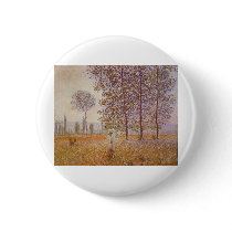 Claude Monet - Poplars in the Sun buttons