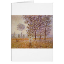 Claude Monet - Poplars in the Sun cards