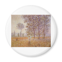 Claude Monet - Poplars in the Sun magnets