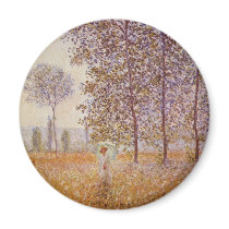 Claude Monet - Poplars in the Sun Refrigerator Magnet