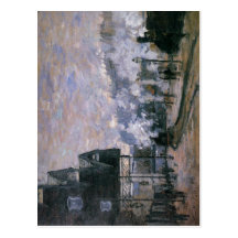 Claude Monet Saint-Lazare Station, the Western Reg Post Card