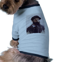 Claude Monet - Self-portrait in Beret 1886 Doggie Tee Shirt