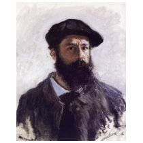 Claude Monet - Self-portrait in Beret 1886 t-shirts