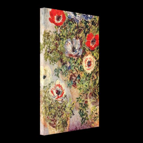 Claude Monet - Still Life with Anemones Gallery Wrap Canvas