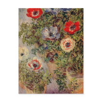 Claude Monet - Still Life with Anemonies Post Cards