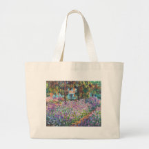 Claude Monet - The Artist's Garden at Givern Tote Bags