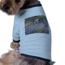 Claude Monet - The Artist's Garden at Givern Dog Shirt
