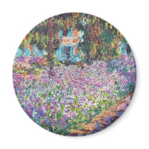 Claude Monet - The Artist's Garden at Givern Magnets