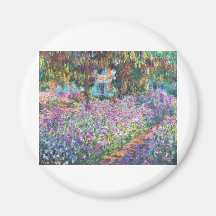 Claude Monet - The Artist's Garden at Givern Magnet