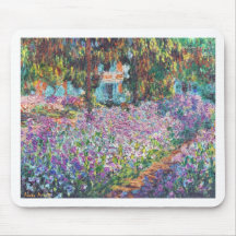 Claude Monet - The Artist's Garden at Givern Mouse Pads