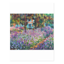 Claude Monet - The Artist's Garden at Givern Postcards