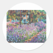 Claude Monet - The Artist's Garden at Givern Stickers