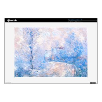 Claude Monet: The Entrance to Giverny under Snow