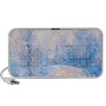 Claude Monet: The Entrance to Giverny under Snow Notebook Speaker