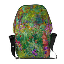 Claude Monet: The Iris Garden at Giverny Courier Bags