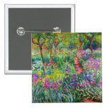 Claude Monet: The Iris Garden at Giverny buttons