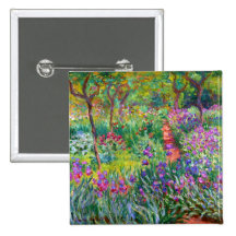 Claude Monet: The Iris Garden at Giverny Pin