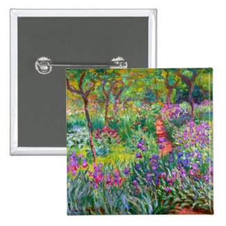Claude Monet: The Iris Garden at Giverny Pin
