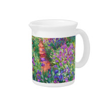 Claude Monet: The Iris Garden at Giverny Drink Pitchers