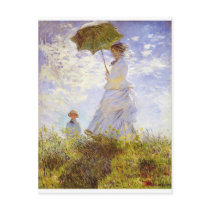 Claude Monet - The Woman With The Parasol Post Cards
