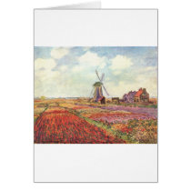 Claude Monet Tulips in Holland Cards
